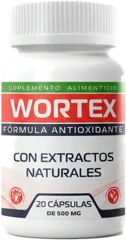 Wortex Cápsulas — envase del suplemento