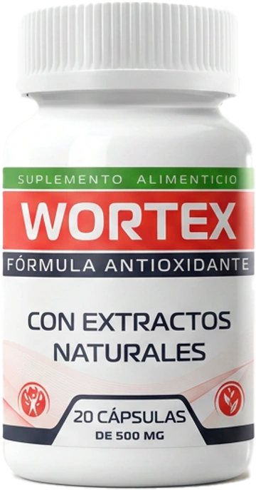 Wortex Cápsulas, frasco de 20 cápsulas de 500 mg